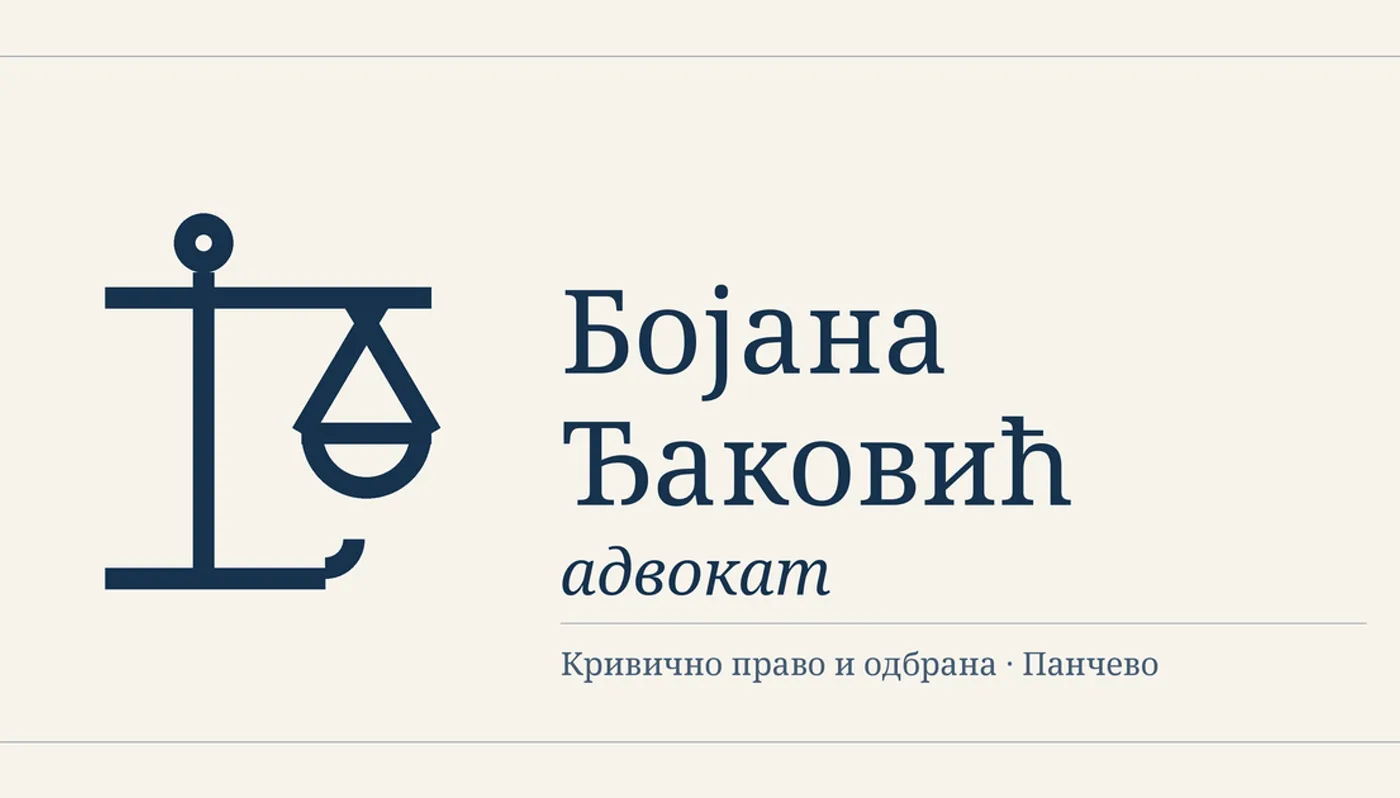 Advokat Bojana Đaković, Pančevo
